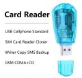 USB SIM Card Reader Mobile Phone Connection Standard Copy Write SMS Backup Gsm/cdma + CD. 