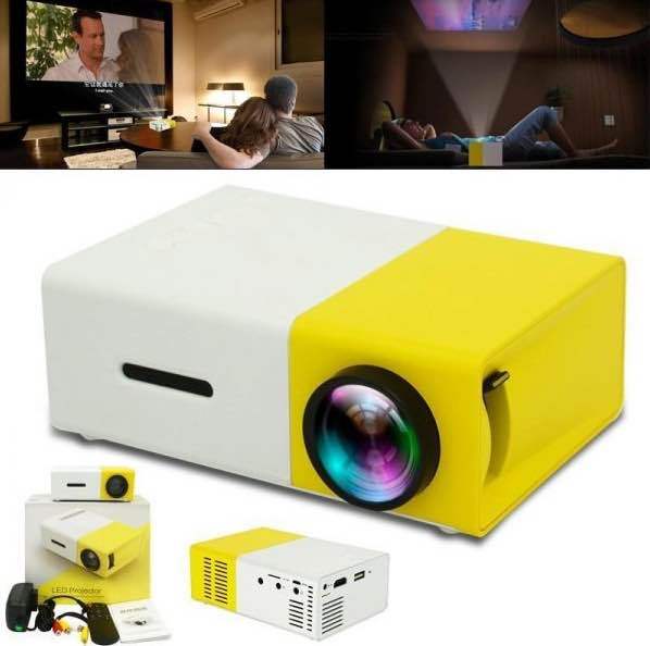 YG300 Remote Control LED Projector, 400-600 Lumens, 320 x 240 Pixels | Daraz.lk