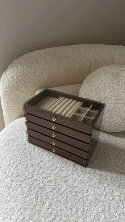 Acrylic%203-Drawer%20Velvet%20Jewelry%20Organizer%20Box%20%E2%80%93%20Multi-Functional%20Storage%20Trays%20for%20Earrings,%20Rings,%20Bracelets,%20Pendants%20&%20Watches%20%20Gift%20for%20Women%20-%20Image%206
