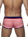 Comfortable swimsuit/clothing/swimsuit, men's quick drying stripe design, suitable for beaches and hot springs. 