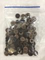 2-hole plastic buttons 100-piece packet. 