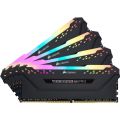 CORSAIR VENGEANCE® RGB PRO 32GB (2 x 16GB) DDR4 DRAM 3600MHz C18 Memory Kit — Black. 