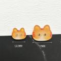 20Pcs Cute Cat Two-eye Buttons 12/17mm Colourful Cartoon Cat Resin Buttons DIY Kids' Clothes Hats Socks Buttons. 