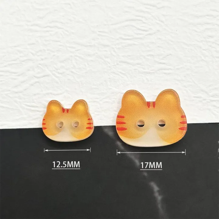 20Pcs%20Cute%20Cat%20Two-eye%20Buttons%2012/17mm%20Colourful%20Cartoon%20Cat%20Resin%20Buttons%20DIY%20Kids'%20Clothes%20Hats%20Socks%20Buttons%20-%20Image%206