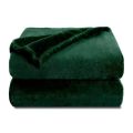 Christmas Green Large Fleece Throw Blanket for Couch Sofa Super Soft and Warm Blankets Forest Green Throw All Season Use Cozy. 