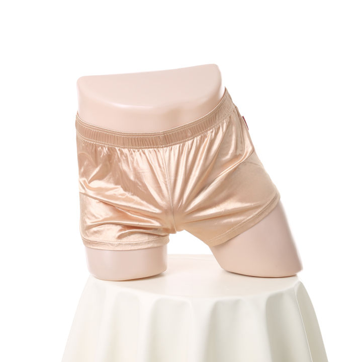 Men's%20Satin%20Sleepwear%20Loungewear%20Sleep%20Shorts%20Bottoms%20Nightwear%20Loose%20Home%20Soft%20Pajamas%20Boxers%20-%20Image%205