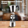 Aluminum Moka Pot Classic Stovetop Espresso Coffee Maker Coffee Kettle Tea Pot For Office Home Outdoor Camping Tableware. 