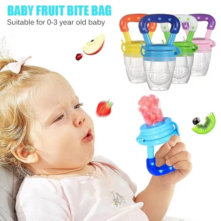 Infant Silicone Nipple/Vegetable and Fruit Feeding Utensil/Bite Happy Coke Feeding Aid/Baby Helper for Eating Fruit Puree