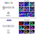 Tuya LED RGB Strip Light Smart Wifi RGBIC Dream color Ribbon Lighting USB 5V WS2812B Addressable Light Lamp Support Alexa  lightify. 