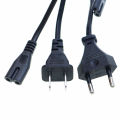 1m EU US AC Power Cable 2pin IEC C7 Power Extension Cord For PSP PSV PS2 PS3 Portable Radio Laptop CD Player.