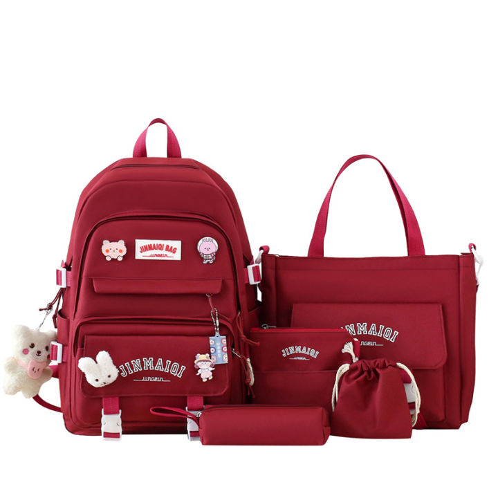 Student%20Cartoon%20Schoolbag%20Girls%20Forest%20Simple%20Large%20Capacity%20Children%20Backpack%20Solid%20Color%20Spine%20Protection%20Korean%20Waterproof%20-%20Image%205
