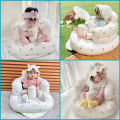 Dual-function Baby Inflatable Sofa: Portable Sitting Practice Stool and Bath Chair. 