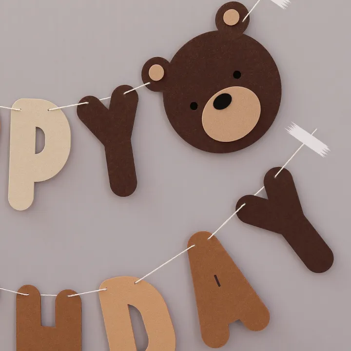 Brown%20Bear%20Birthday%20Letter%20Pull%20Flag%20Party%20Decoration%20banner%20layout%201%20set%201%20piece%20-%20Image%205