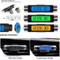 2 in 1 Car Digital LCD Clock/Temperature Display Electronic Clock Thermometer Car Digital Time Clock Car Accessory. 