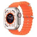 T900 Ultra Bluetooth Calling smartwatch for Men and Women Smartwatch (Orange Strap, Free Size). 
