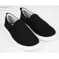 New Trendy Black Color Korean Canvas Sneakers Shoes for Men Slip On Casual Shoes. 