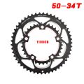 GOLDIX 110BCD Bicycle Chainring Double Disc 50-34T for Road Bike Crankset Compatible 9/10/11Speed Folding Bike Chain Wheel. 