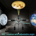 1Pack USB Planet Projection Night Light, 360° Rotating with Multi-Colour Slides for Bedroom and Car, USB Plug 5V.