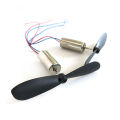 1set=2pcs DC3.7-4.2V 716 7*16MM Micro DIY Helicopter Coreless DC Motor With Propeller Great Torque High Speed Motor. 