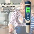 5-in-1 Water Quality Tester, PH / TDS / EC /Salinit/Temperature Water Quality Tester, Water Testers with Back light | High Accuracy 0.01 PH | Mini Water Meter Quality for Drinking Water Hydroponics. 