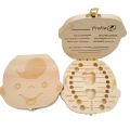Baby Tooth Box Wooden Kids Milk Teeth Organizer Storage Boys Girls Baby Souvenirs Gifts Keepsakes Spanish/Dutch/French/German. 