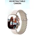 Sim Supported BW9 Sim Card Smartwatch +Hidden Camera+4G Sim slot with2.2 inch HD Display Smart watch Carbon Free pair strap, full touch screen with one strap and wireless charger for men's and boy's.
