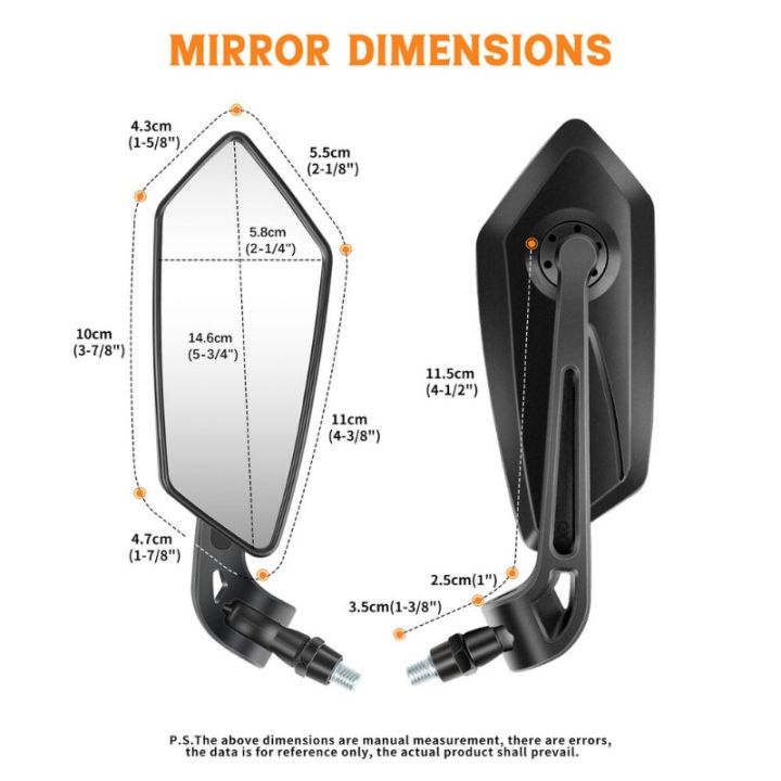 2pcs%20Motorcycle%20Rearview%20Mirror%20Rotating%20Side%20Mirrors%20Universal%20Scooter%20Mirrors%20for%20Harley%20Davidson%20Road%20King%20Glide%20Softail%20Dyna%20-%20Image%205