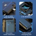 Jmary MW-16 All in One 2.4GHz Dual Wireless Microphone With Charging Case For Mobiles & DSLR / Mirrorless Cameras With Noise Cancellation. 