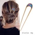 Shell Hairpin Metal U Shaped Hair Pins Hair Fork U French Hair Pin Simple And Fashionable Hair Accessories For Women. 