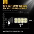 New car LED work light one-character mini 8-light spotlight floodlight driving light forklift truck light. 