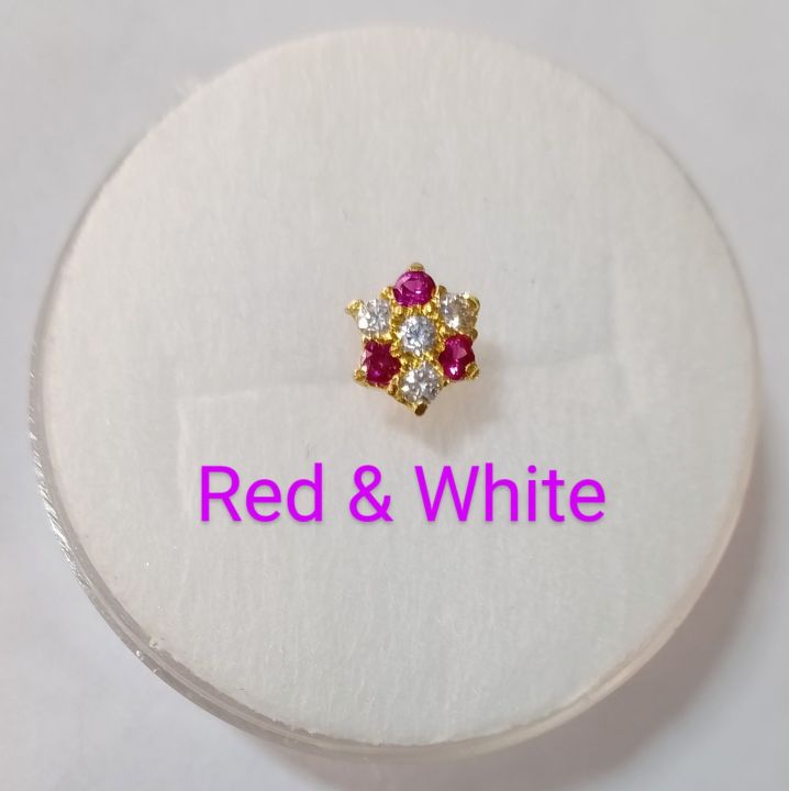 Nose Pin Big Size 6mm To 6.5mm High Quality Gold-Plated for Girl & Woman