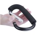 Large Carabiner Stroller Hooks Organizer Aluminum D Ring Spring Snap Keychain Clip Carry Handle for Hanging Purses Shopping Bags.