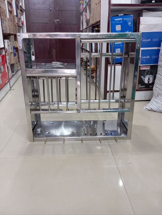 Stainless%20Steel%20Wall%20Mounted%20Kitchen%20Utensils%20Dish%20Rack%20(24%C3%9724)%20-%20Image%204