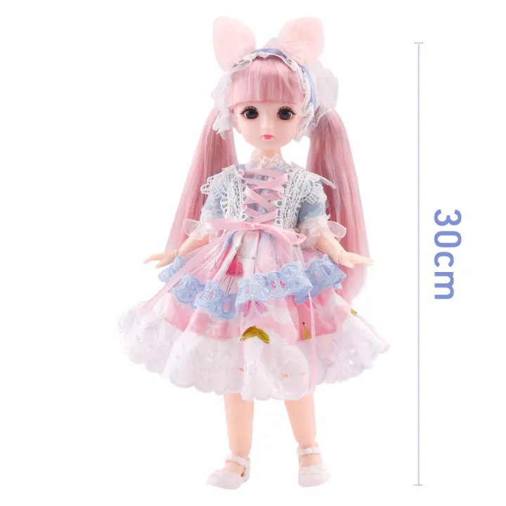 12%20Inch%20Anime%20BJD%20Doll%20Kids%20Girls%204%20To%2016%20Years%20Dollhouse%20Accessories%20Skirt%20Hat%20Headdress%20With%20Clothes%20Dress%20Up%20DIY%20Toys%20%20-%20Image%205