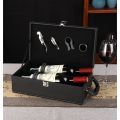 Yymall-2 bottles of shockproof wine gift box, can be removed inside to put other items, modern appearance, free drinking tool.. 
