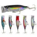 1Pcs Fishing Lures 7cm/9.4g Popper Bait 2024 New Topwater Plastic Artificial Hard Bait Crankbait Wobblers Perch Fishing Tackle. 