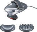 Beurer MG 70 Infrared Body Massager | Handheld Electric Percussion Massager with Infrared Heat | Deep Massage Device for Back, Neck, Shoulders, Arms & Legs | Silver. 