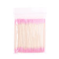 100Pcs Double-Ended Cotton Swabs with Fine Pointed Tips for Nail Art Makeup Eyeliner Correction - Essential Beauty Tools. 