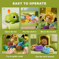 Dinosaur Claw Machine Toys Electronic Arcade Game Adjustable Catch Doll Machine Music Mini Vending Birthday  For Kids. 