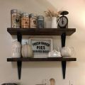 L-Shaped Triangular Shelf Bracket Heavy Duty Wall Mounted Joint Angle Brackets For Floating Shelves Furniture Hardware Tools.