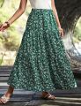 Stylish And Fashionable Long Linen Skirt For Women.
