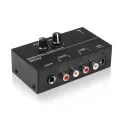 Phono Preamp pre Amp Preamplifier with Level Volume Control RCA Input Output 1/4" TRS Output Interfaces for LP Vinyl Turntable. 