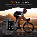 LIGE Smart Watch For Android iOS Men IP68 Waterproof Outdoor Sport Tracker LED Flashlight Bluetooth Call Man Smartwatch.
