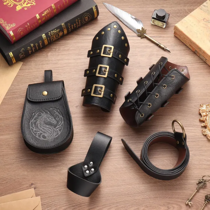 Medieval%20Viking%20Belt%20Steam%20Bracelet%20Renaissance%20Vintage%20Copper%20Coin%20Waist%20Bag%20Halloween%20Cosplay%20Dress%20Up%20Accessories%20Set%20-%20Image%202