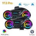 Y13 Pro Motorcycle Helmet Bluetooth Headset Chip V6.0 Stereo Fm Radio Mixing Music Sharing Intercom Distance 500M.