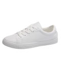Women Sneakers Breathable Students Casual Sports Shoes Girl Flat Leather Pu White Shoes Woman Vulcanize Shoes.