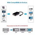 4K Mini DisplayPort to HDMI/VGA/DVI Adapter - 3-in-1 Thunderbolt to Multi-Port Converter for MacBook, PC, Laptop, Monitor. 