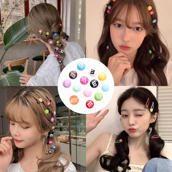 20pcs%20Resin%20Candy%20Chocolate%20Beads%20M%20Beans%20Flatback%20Cabochon%20Applique%20Figurines%20Ornament%20Jewelry%20Making%20Hairwear%20Accessorie%20-%20Image%206