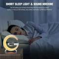 G63 Speaker Lamp - APP Control 3 in 1 Multi-Function Bluetooth Speaker With Wireless Charging, RGB Light and Alarm Clock - Charger G Lamp with Sunrise Alarm for Bedroom & Bedside table and k12 tws jbl. 