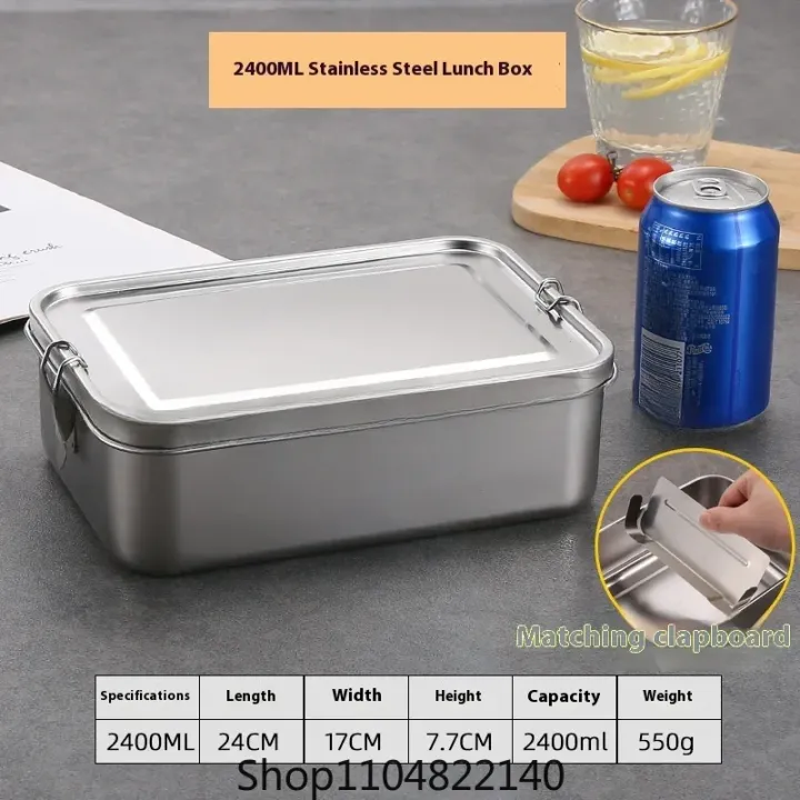 Stainless%20Steel%20Bento%20Box%20Metal%20Lunch%20Box%20Food%20Storage%20Containers%20with%20Lockable%20Clips%20Lunch%20Snack%20Boxes%20for%20Work,School%20-%20Image%204